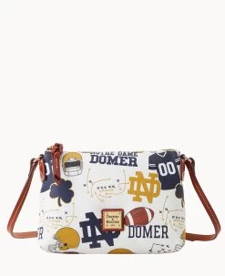 Collegiate University Of Notre Dame Crossbody Pouchette NOTRE DAME -Online Sale Dooney & Bourke B0299G QXMWPATNNTRE 2