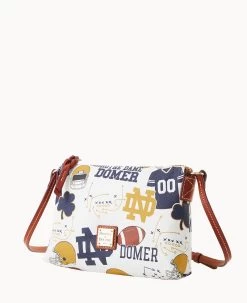 Collegiate University Of Notre Dame Crossbody Pouchette NOTRE DAME -Online Sale Dooney & Bourke B0299G QXMWPATNNTRE ALT1 1