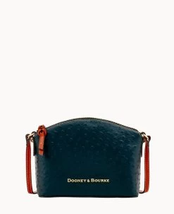 Ostrich Ruby Crossbody Black