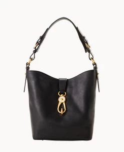 Florentine Lily Bucket Black Black 20 Florentine Lily Bucket Black Black -Online Sale Dooney & Bourke B0546D SCBLSCBL 1