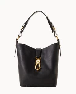 Florentine Lily Bucket Black Black 24 Florentine Lily Bucket Black Black -Online Sale Dooney & Bourke B0546D SCBLSCBL 2