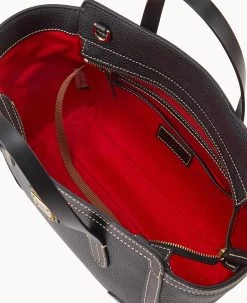 Pebble Grain Small Shopper Black Black 25 Pebble Grain Small Shopper Black Black -Online Sale Dooney & Bourke B0674G AWBLPABL ALT2