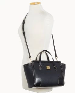 Pebble Grain Small Shopper Black Black 31 Pebble Grain Small Shopper Black Black -Online Sale Dooney & Bourke B0674G AWBLPABL ALT4 1