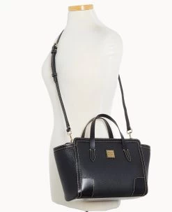 Pebble Grain Small Shopper Black Black 26 Pebble Grain Small Shopper Black Black -Online Sale Dooney & Bourke B0674G AWBLPABL ALT4