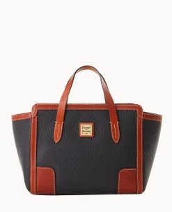 Pebble Grain Small Shopper Black Black 33 Pebble Grain Small Shopper Black Black -Online Sale Dooney & Bourke B0674G AWBLPATN