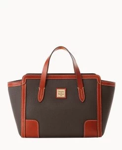 Pebble Grain Small Shopper Black Black 34 Pebble Grain Small Shopper Black Black -Online Sale Dooney & Bourke B0674G AWBMPATN