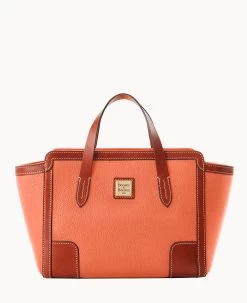 Pebble Grain Small Shopper Black Black 38 Pebble Grain Small Shopper Black Black -Online Sale Dooney & Bourke B0674G AWCRPATN