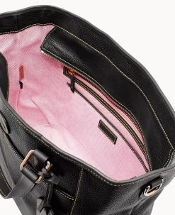 Pebble Grain Newport Tote Black 16 Pebble Grain Newport Tote Black -Online Sale Dooney & Bourke B0735G P1BLPABL ALT2