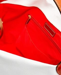 Pebble Grain Logo Lock Shoulder Bag With Pouch White 25 Pebble Grain Logo Lock Shoulder Bag With Pouch White -Online Sale Dooney & Bourke B0740G AWWHPATNO000 ALT2