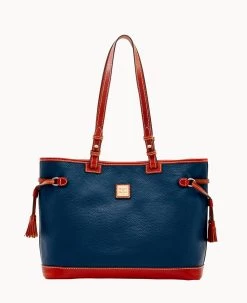 Pebble Grain Double Strap Tassel Bag Black Black -Online Sale Dooney & Bourke B0872G AWMDPATN