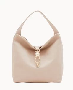 Belvedere Logo Lock Shoulder Bag Brown Tmoro -Online Sale Dooney & Bourke B0882G BJOYBJOY