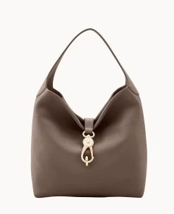 Belvedere Logo Lock Shoulder Bag Brown Tmoro -Online Sale Dooney & Bourke B0882G BJTPBJTP