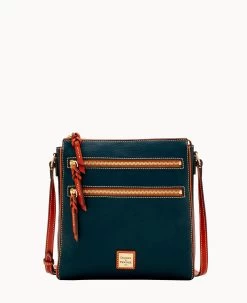 Pebble Grain Large Peyton Triple Zip Black -Online Sale Dooney & Bourke B0888G AWBLPATNQ000 2