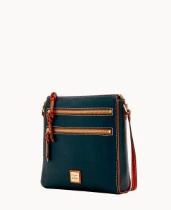 Pebble Grain Large Peyton Triple Zip Black -Online Sale Dooney & Bourke B0888G AWBLPATNQ000 ALT1 1