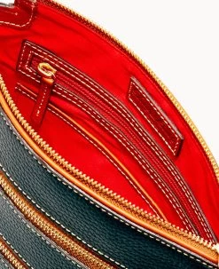 Pebble Grain Large Peyton Triple Zip Black -Online Sale Dooney & Bourke B0888G AWBLPATNQ000 ALT2