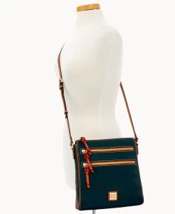 Pebble Grain Large Peyton Triple Zip Black -Online Sale Dooney & Bourke B0888G AWBLPATNQ000 ALT4