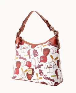 MLB Cardinals Hobo CARDINALS -Online Sale Dooney & Bourke B0924G QUMWPATNCDNL ALT1 1