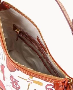 MLB Cardinals Hobo CARDINALS -Online Sale Dooney & Bourke B0924G QUMWPATNCDNL ALT2