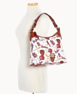 MLB Cardinals Hobo CARDINALS -Online Sale Dooney & Bourke B0924G QUMWPATNCDNL ALT4 1