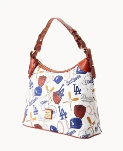 MLB Dodgers Hobo DODGERS 16 MLB Dodgers Hobo DODGERS -Online Sale Dooney & Bourke B0924G QUMWPATNDODG ALT1 1