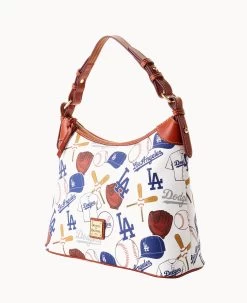 MLB Dodgers Hobo DODGERS 12 MLB Dodgers Hobo DODGERS -Online Sale Dooney & Bourke B0924G QUMWPATNDODG ALT1