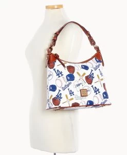 MLB Dodgers Hobo DODGERS 14 MLB Dodgers Hobo DODGERS -Online Sale Dooney & Bourke B0924G QUMWPATNDODG ALT4