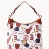 MLB Red Sox Hobo RED SOX -Online Sale Dooney & Bourke B0924G QUMWPATNRDSX