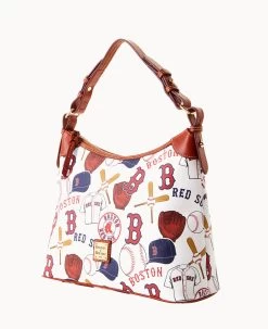 MLB Red Sox Hobo RED SOX -Online Sale Dooney & Bourke B0924G QUMWPATNRDSX ALT1