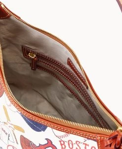 MLB Red Sox Hobo RED SOX -Online Sale Dooney & Bourke B0924G QUMWPATNRDSX ALT2 1