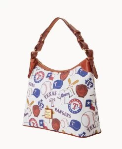 MLB Rangers Hobo RANGERS -Online Sale Dooney & Bourke B0924G QUMWPATNRNGR ALT1 1