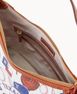 MLB Rangers Hobo RANGERS -Online Sale Dooney & Bourke B0924G QUMWPATNRNGR ALT2 1