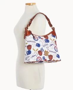 MLB Rangers Hobo RANGERS -Online Sale Dooney & Bourke B0924G QUMWPATNRNGR ALT4