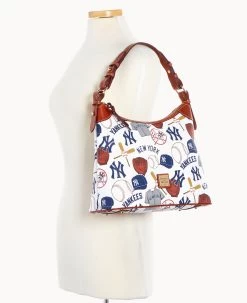 MLB Yankees Hobo YANKEES -Online Sale Dooney & Bourke B0924G QUMWPATNYANK ALT4