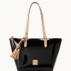 Patent Maxine Tote Black -Online Sale Dooney & Bourke B0972G PTBLSVNA