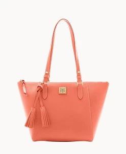 Saffiano Maxine Tote Coral -Online Sale Dooney & Bourke B0972G SICRSICR 2