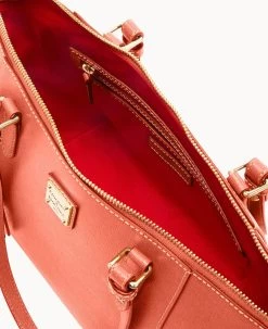 Saffiano Maxine Tote Coral -Online Sale Dooney & Bourke B0972G SICRSICR ALT2 1