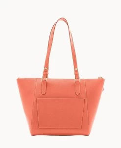 Saffiano Maxine Tote Coral -Online Sale Dooney & Bourke B0972G SICRSICR ALT3 1