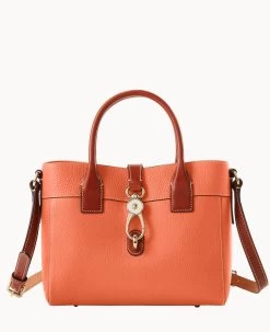 Pebble Grain Amelie Tote Red 37 Pebble Grain Amelie Tote Red -Online Sale Dooney & Bourke B1031G AWCRPATN