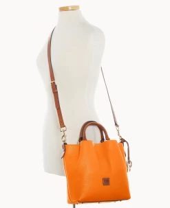 Pebble Grain Small Barlow Clementine -Online Sale Dooney & Bourke B1034G 9PCEPAKR ALT4 1