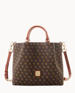 Gretta Large Barlow Brown Tmoro -Online Sale Dooney & Bourke B1039G NGBMPATN 2