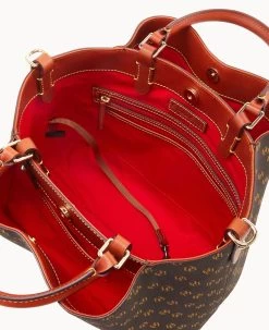 Gretta Large Barlow Brown Tmoro -Online Sale Dooney & Bourke B1039G NGBMPATN ALT2 1