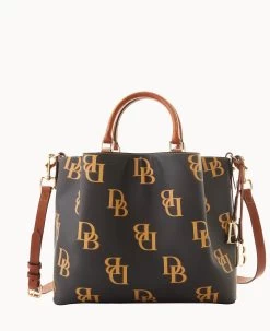 Monogram Large Barlow Wine -Online Sale Dooney & Bourke B1039G QRCOPAKR