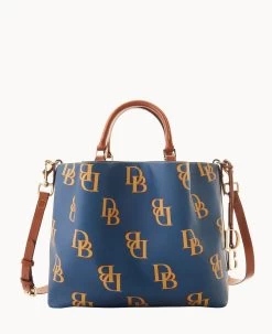 Monogram Large Barlow Wine -Online Sale Dooney & Bourke B1039G QRJEPAKR