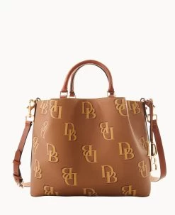 Monogram Large Barlow Wine -Online Sale Dooney & Bourke B1039G QRSAPAKR