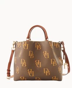 Monogram Large Barlow Wine -Online Sale Dooney & Bourke B1039G QRTPPAKR