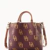 Monogram Large Barlow Wine -Online Sale Dooney & Bourke B1039G QRWNPAKR