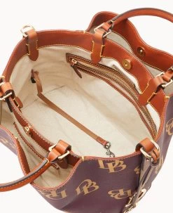 Monogram Large Barlow Wine -Online Sale Dooney & Bourke B1039G QRWNPAKR ALT2 1
