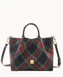 Tartan Large Barlow Black -Online Sale Dooney & Bourke B1039G TTBLPABL 2