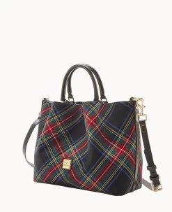 Tartan Large Barlow Black -Online Sale Dooney & Bourke B1039G TTBLPABL ALT1 1