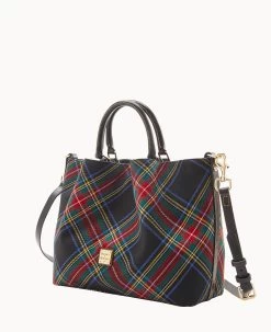 Tartan Large Barlow Black -Online Sale Dooney & Bourke B1039G TTBLPABL ALT1